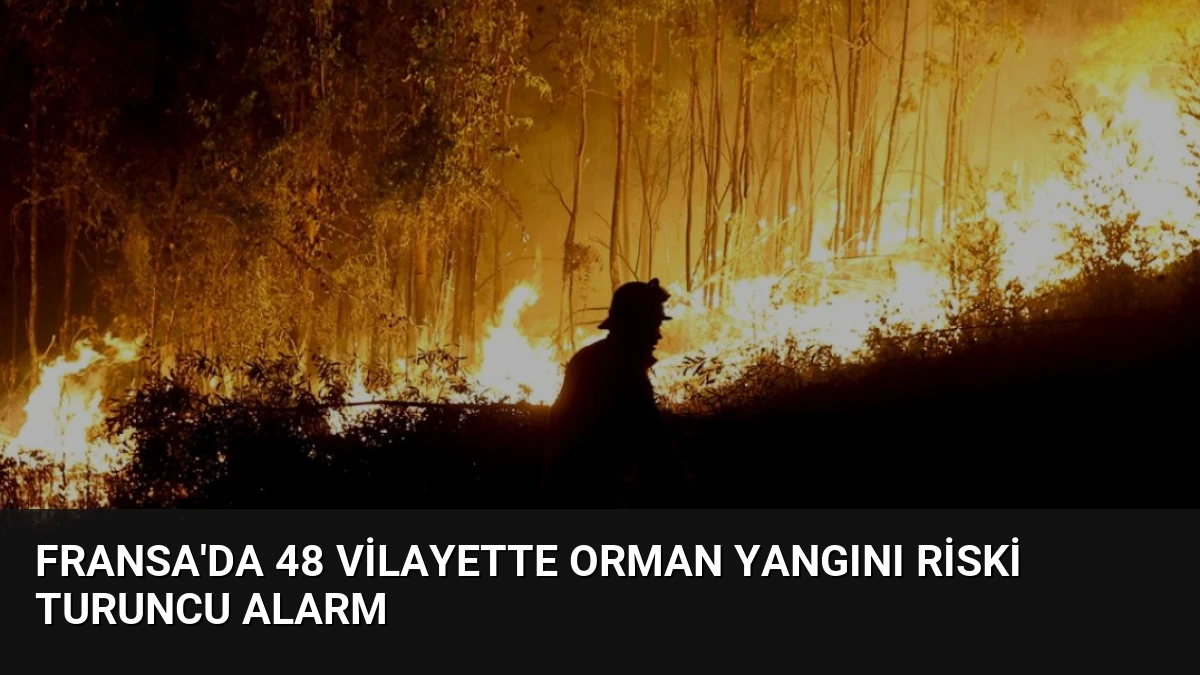 Fransa’da 48 Vilayette Orman Yangını Riski Turuncu Alarm