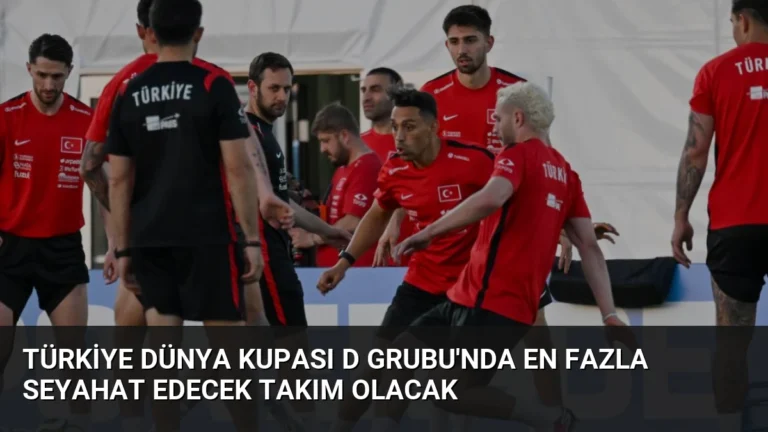 Türkiye Dünya Kupası D Grubu’nda En Fazla Seyahat Edecek Takım Olacak