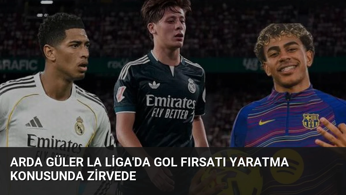 Arda Güler La Liga’da Gol Fırsatı Yaratma Konusunda Zirvede