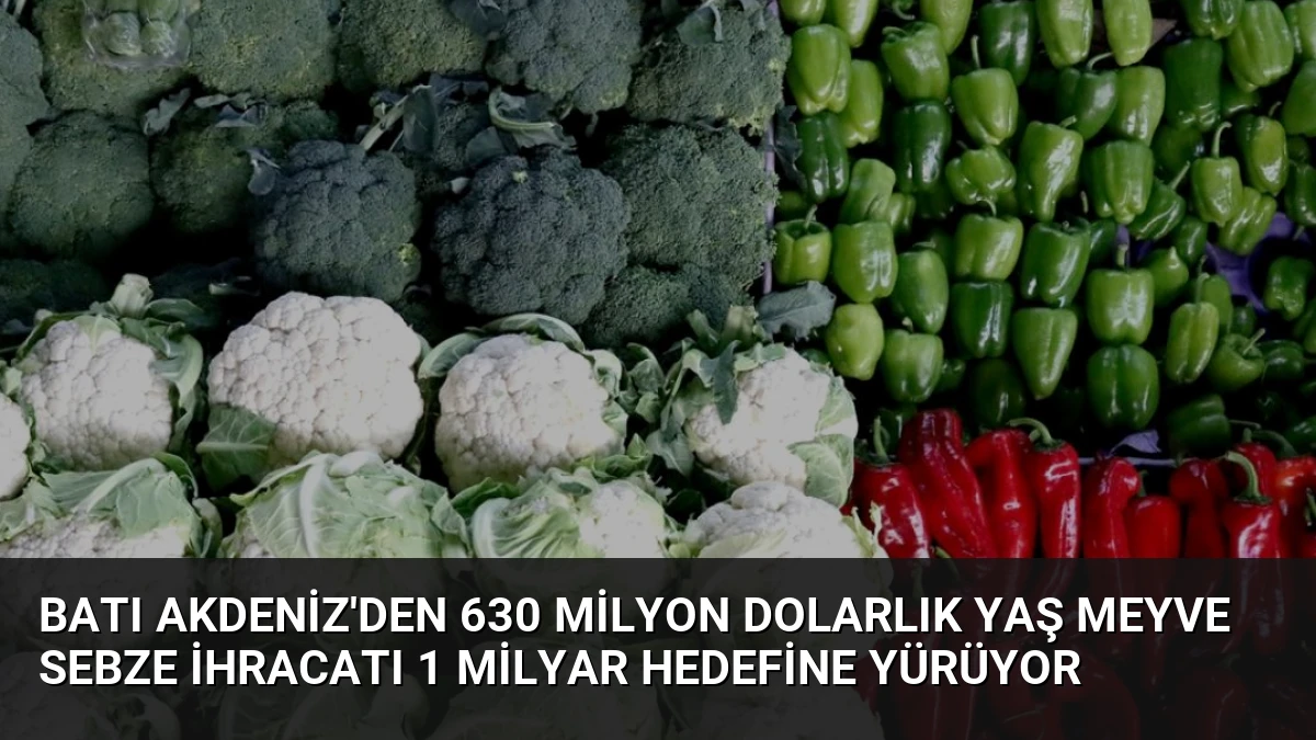 Batı Akdeniz’den 630 Milyon Dolarlık Yaş Meyve Sebze İhracatı 1 Milyar Hedefine Yürüyor