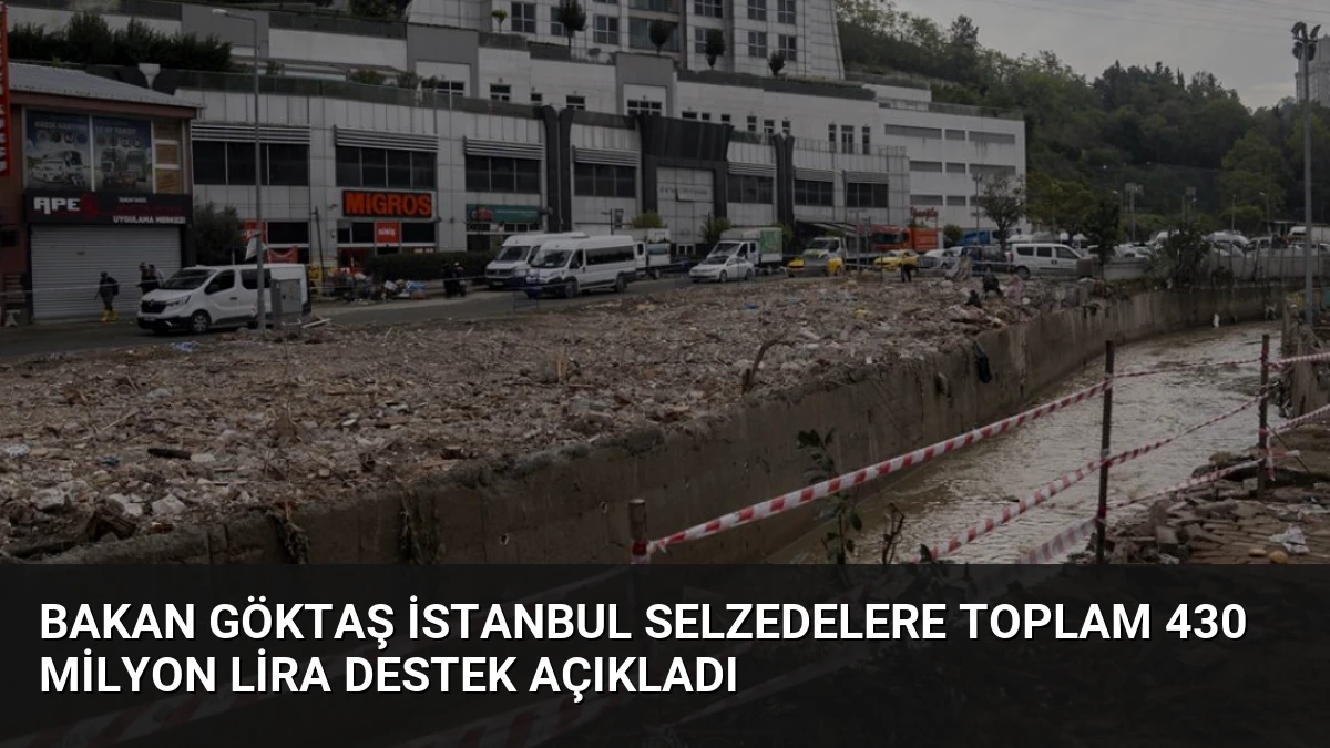 Bakan Göktaş İstanbul Selzedelere Toplam 430 Milyon Lira Destek Açıkladı