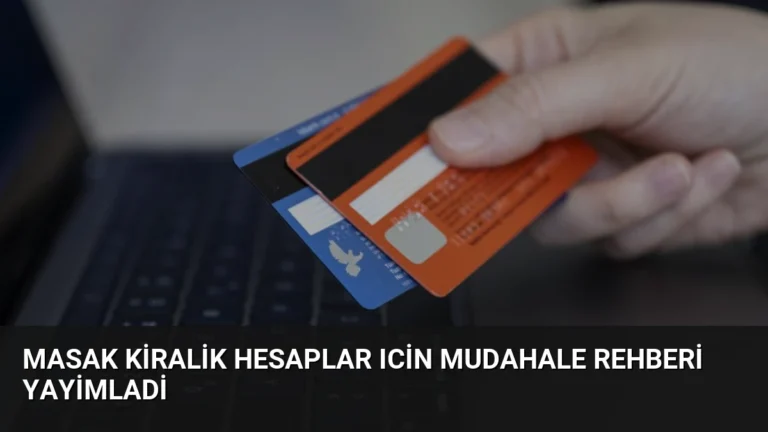 MASAK Kiralik Hesaplar Icin Mudahale Rehberi Yayimladi